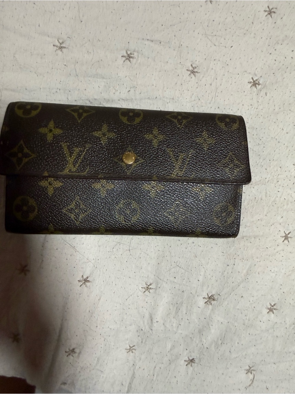Louis Vuitton Monogram Card & Key Holder in Brown and Gold-Tone